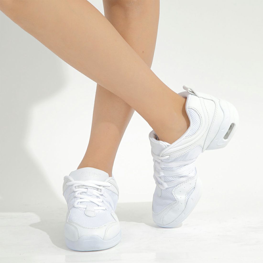 ダンススニーカーダンススニーカーダンスシューズ白黒ジャズシューズレディースメンズキッズ女性用男性用ヒップホップラテンジャズダンスチアリーディングズンバフィットネスシューズブラックホワイトZUM(スム)ZDS118-EX楽天【送料無料】
