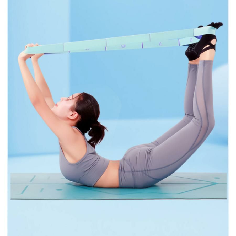 ストレッチストラップバンドZTR-STRAPストレッチバレエストラップヨガストレッチストレッチバンドバレエレッスンキッズ子ども8段階柔軟