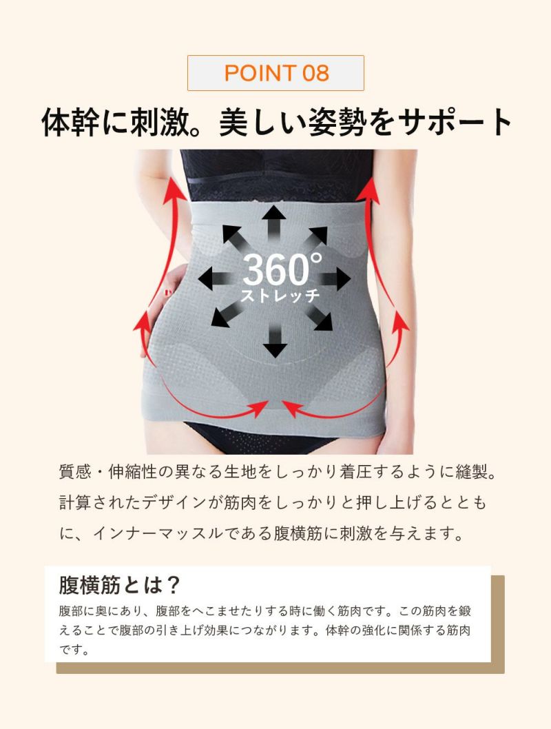 加圧ヒートウエストシェイパーZUMB0439