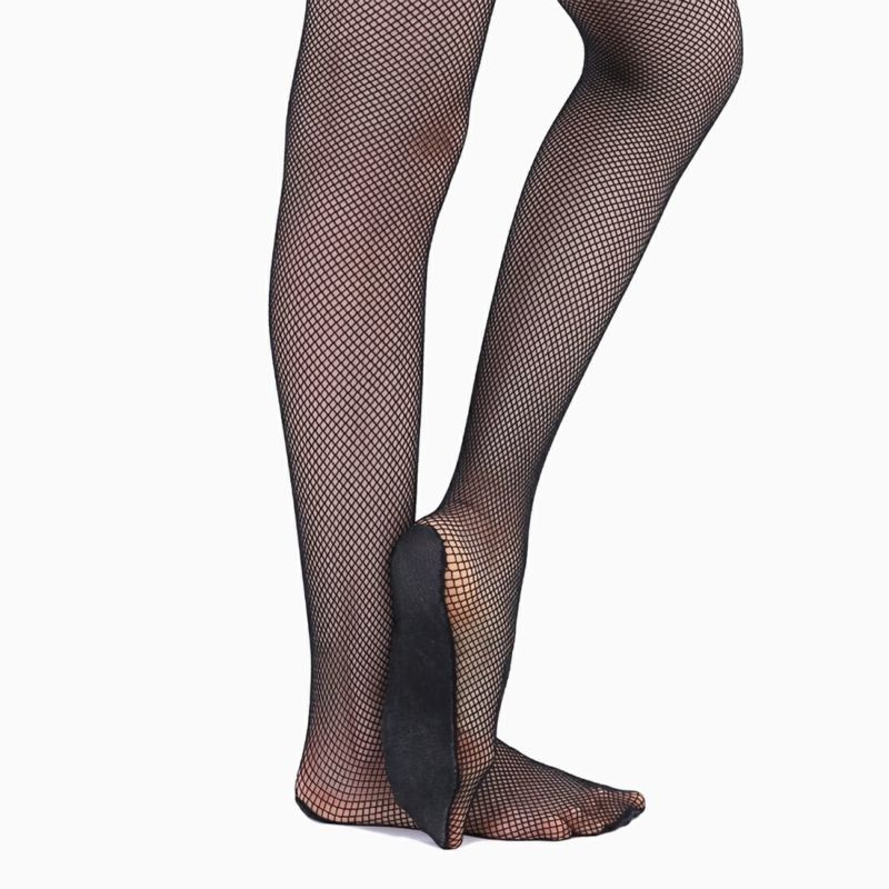 足裏パッド付網タイツZD2204