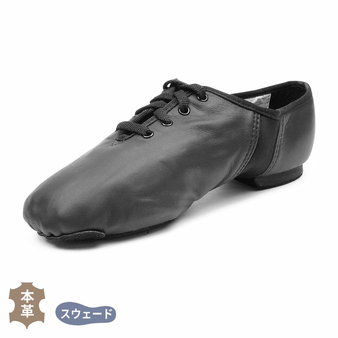 ジャズシューズスリッポンサイドゴア牛革ゴムソールEVAZUMZEJ25-G