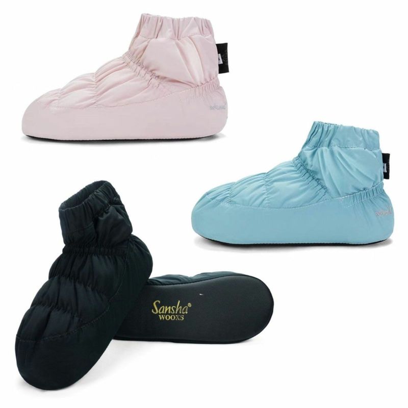 サンシャSanshaバレエウォームブーツ送料無料ゆうパケットウォームアップブーツブーティーショートWOOXトゥシューズカバー室内履き楽天