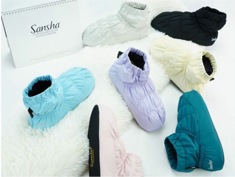 サンシャSanshaバレエウォームブーツウォームアップブーツブーティーショートWOOXトゥシューズカバー室内履き楽天